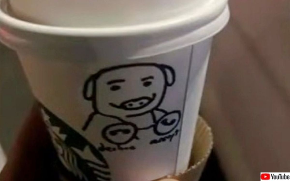 スターバックスの店員、保安官代理にブタの絵を描いたカップを渡して解雇