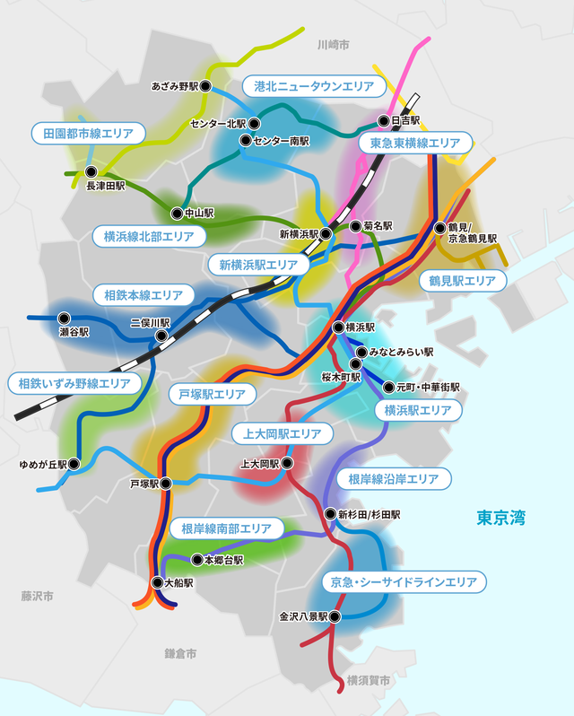 横浜市、中心部がすごいだけだった…他は田んぼと畑まみれ、観光地も横浜駅～元町エリアに集中