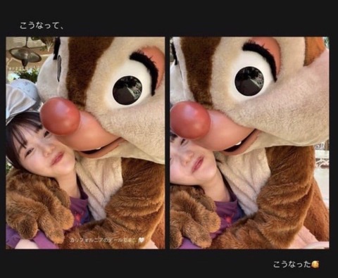 【画像】ディズニー大好きまんさん。海外のディズニーランドで顔に男性器を擦り付けられてしまう