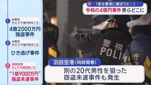 令和の４億円事件謎すぎると話題に　１億９０００万円乗せた車も襲撃される
