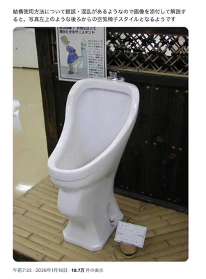 【画像】これが『女性用小便器』らしい…