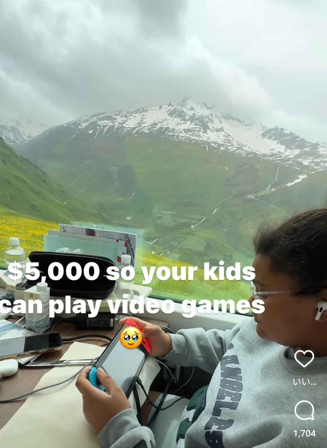 アメリカ父親「50万円かけて大自然スイスに家族旅行に来たのにずっとこれだよ…」