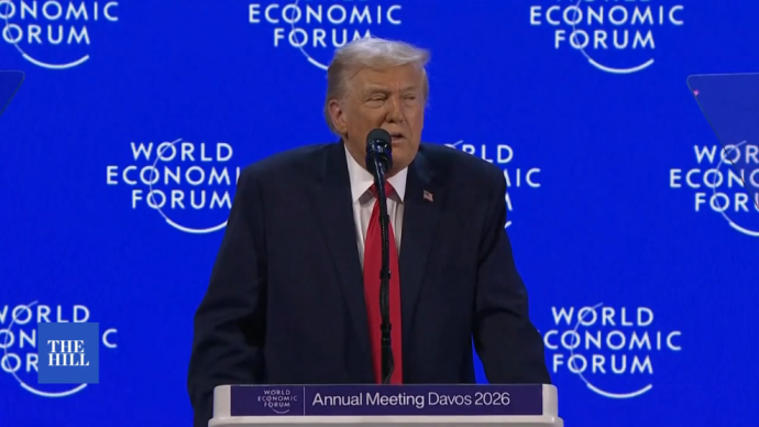 トランプ米大統領 「アメリカがいなければ、皆さんはドイツ語と日本語を話していただろう」 ダボス会議で