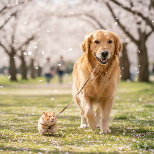 イッヌにお任せで散歩した結果