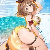 【画像】ライザさん、コラボ先でガニ股腰振りさせられる…