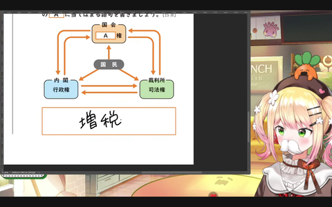 【悲報】ホロライブ美少女、三権分立を知らないwww「大卒で簿記の資格持ってるらしいからな、うまい風刺だぜ」