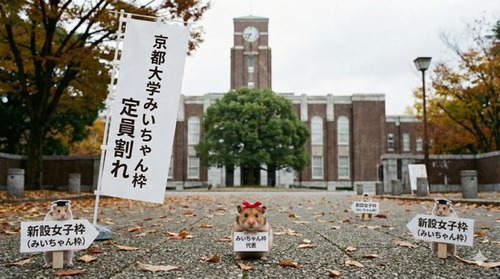女子枠の正式名称『みいちゃん枠』で決まる　京都大学みいちゃん枠は定員割れに
