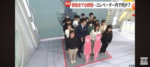 【画像】6時間閉じ込められたエレベーターの再現、ガチで発狂すると話題にwww