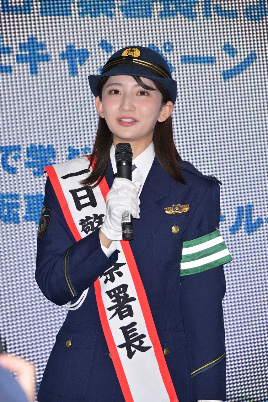 【画像】美人声優さん(24)、1日警察署を務める