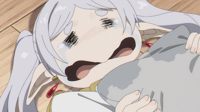 【悲報】 フリーレンさん、三日三晩咽び泣く