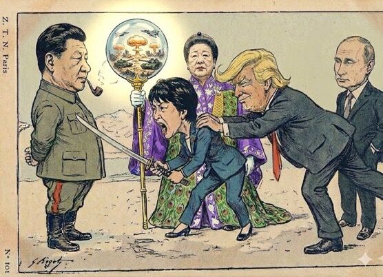 【画像】アメリカ人「高市早苗の現状ってこんな感じだろwww」