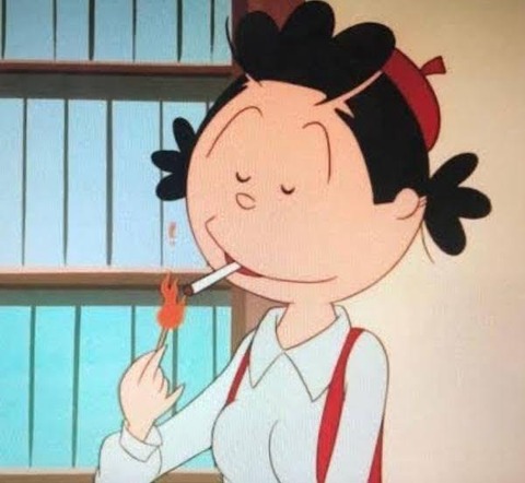 【画像】昭和のサザエさん、喫煙者だったwww