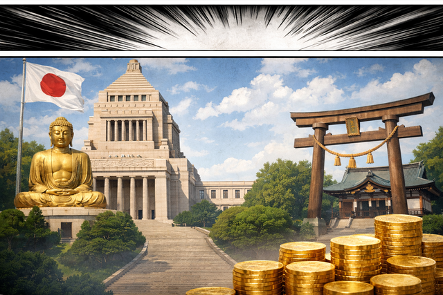 【速報】高市、宗教法人に課税するとの噂www