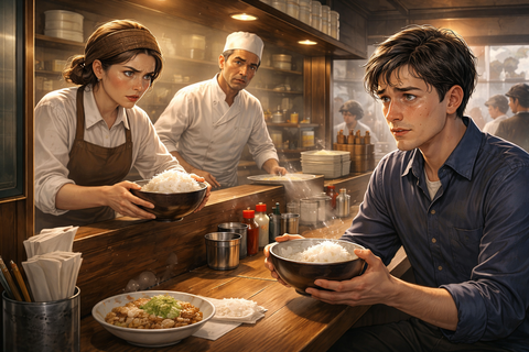 【地獄】店「おかわり無料です」ワイ「ほな…」→店員の圧でメンタル損切りｗｗｗ