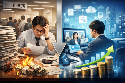 【地獄】市役所の紙仕事、税金を“年間6兆円”溶かしてた説ｗｗｗDXで浮くとかマジかよ