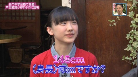 【画像】芦田愛菜ちゃんペロペロwww