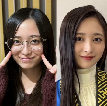 井上和のすっぴん→メイク後の姿がこちら【画像あり】