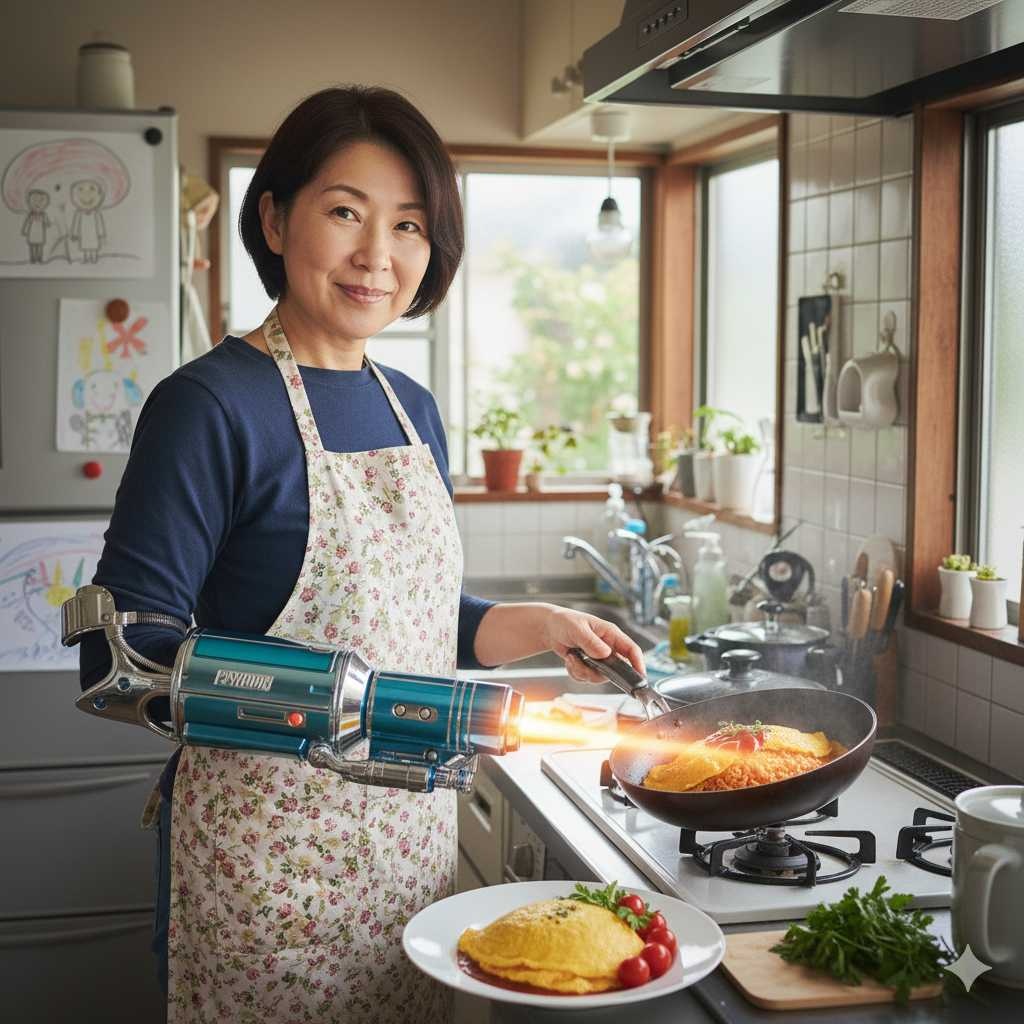 【画像】片腕マッマ「ごめんね、お友達来たのにこんなご飯しか作れなくって…」