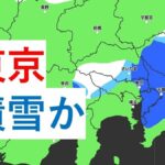 東京、深夜に大雪