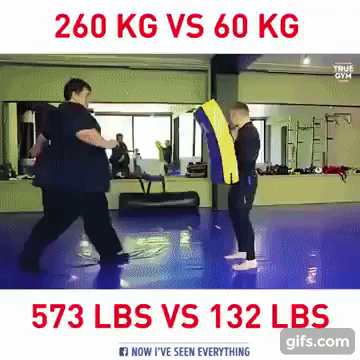 【動画】 デブ、攻撃力も防御力も最強の生物だったwww