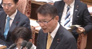 【国会】中道・長妻昭 「“ママ戦争止めてくるわ”が広がった。感想は？」