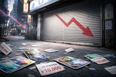 【悲報】ポケモンカード、ガチで暴落。カードショップもひっそりと閉店へwww