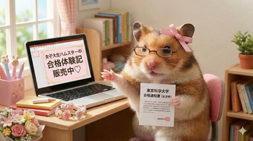 【東工大】東京科学大学に女子枠で合格した女性　ドヤ顔で合格体験記をnoteで販売開始www