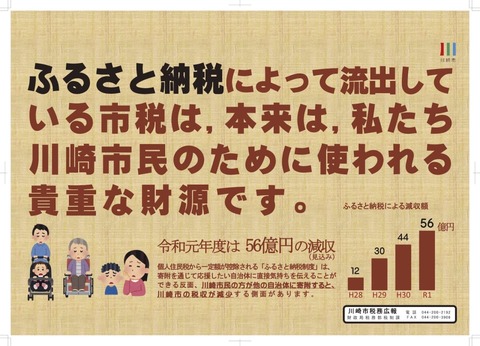 川崎市さん、ふるさと納税についてお怒りのコメント発表www