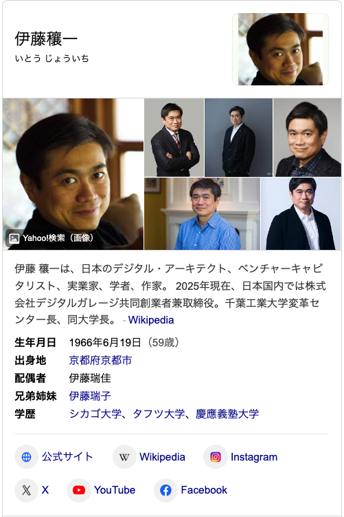 【エプスタイン事件】伊藤穰一氏、エプスタイン氏にメール…「日本の犬を準備する（Japan/dogs）」「いつ『島』に行けるか検討」