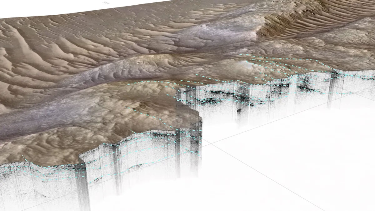 火星地下に巨大な河川を発見、生命が生存していた期間は予想以上に長かった