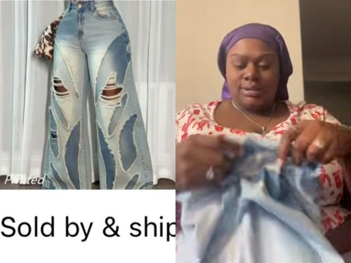 「思ってたのと違う…」海外通販でダメージジーンズを買ったつもりの女性（動画）