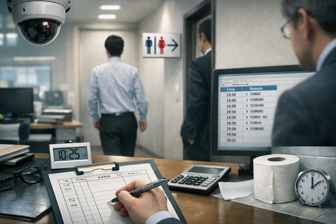 【悲報】なんじゃこれ！？ ワイ社、ついにトイレまで管理される監獄になってしまうｗｗｗ