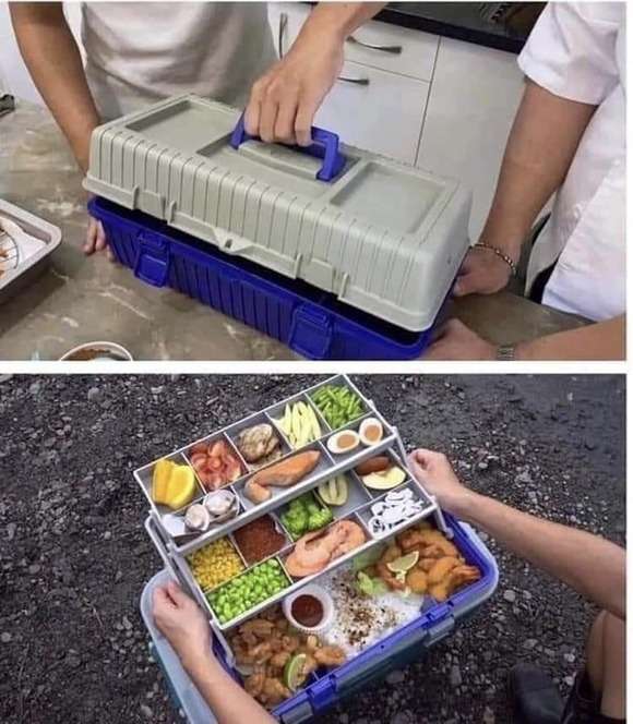 【画像】ドカタの弁当、あまりにも豪華すぎるwww