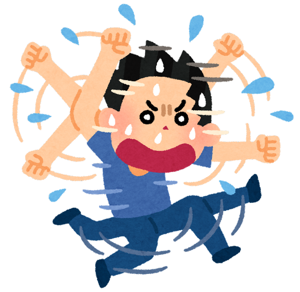 今日、職場で暴れて仕事を放棄して帰ってきた