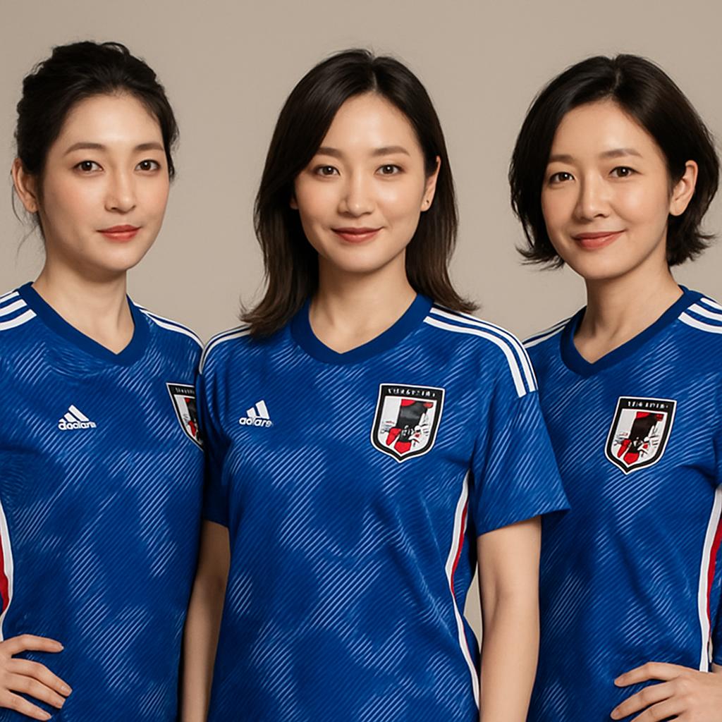 大物女優3人が日本代表ユニを着用「最強すぎる」 公式SNS登場で反響「よくお似合いで」   #サッカー