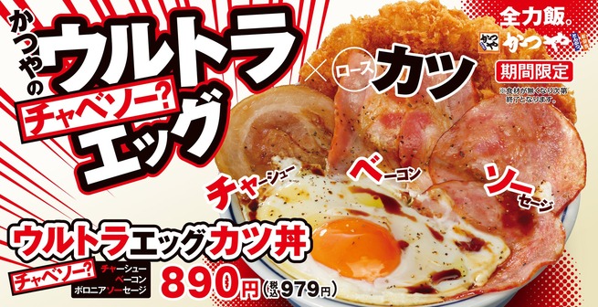 【悲報】かつやさん、凄い頭の悪そうなカツ丼を発売してしまう