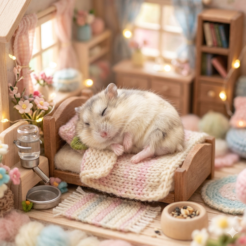 ハムスターは液体　かわいい