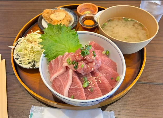 【画像】うわぁー、こんな綺麗な色したマグロ丼食べたことあるか？www