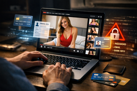 【悲報】アダルト動画サイト、カメラをハッキングされ、クレカ情報、SNSトーク履歴すべて抜かれるもよう