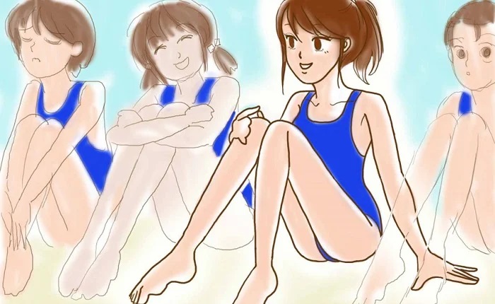 【画像】ドスケベJKのスク水がエロすぎるｗｗｗ