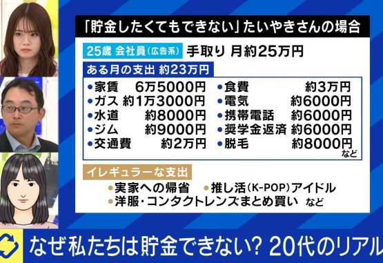 【画像】女さん貯金ができないwww