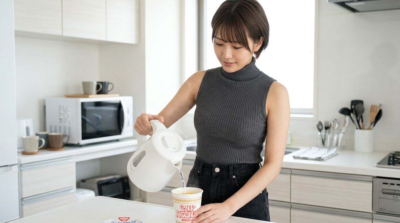 【これでいい】熱湯を注いで5分の簡単調理で白ごはんができあがる “カップタイプ” の「日清ふっくら釜炊き ごはん」