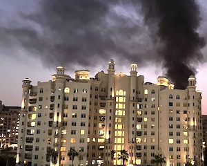 【動画】イランのミサイルがドバイの5つ星高級ホテルに命中。