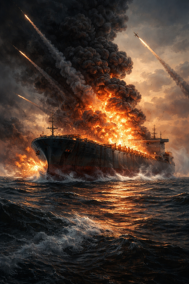 【ガチ戦争】イラン、米石油タンカーをミサイル攻撃「炎上中」　ホルムズ海峡“完全支配”宣言で世界の原油ルート直撃