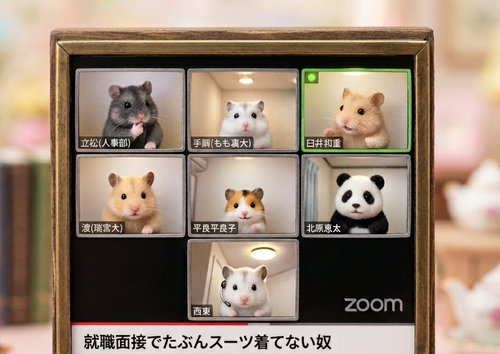 【就活】スーツ指定のZOOM説明会の現実www