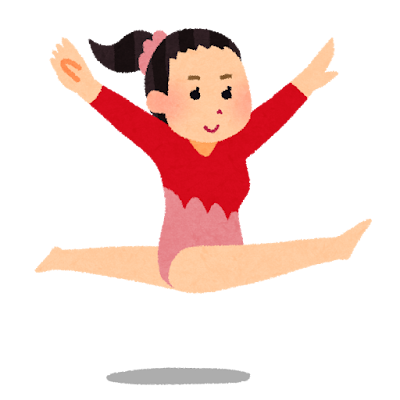 【画像】体操選手の胸、揺れまくってしまうwww