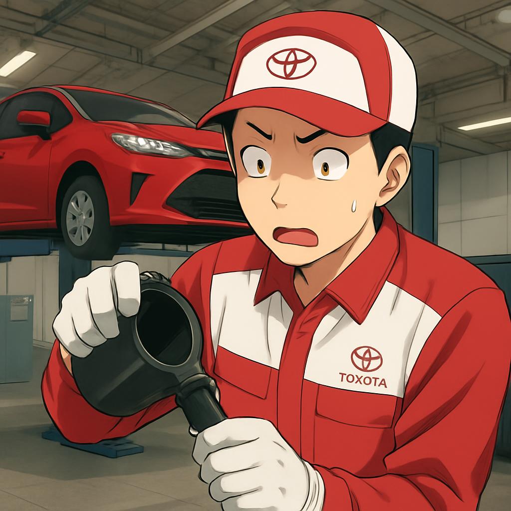 トヨタ車検ディーラー「もうエンジンオイルがない」   #速報