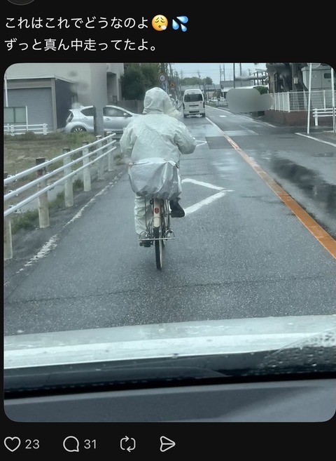 【画像】自転車新法、もう限界www