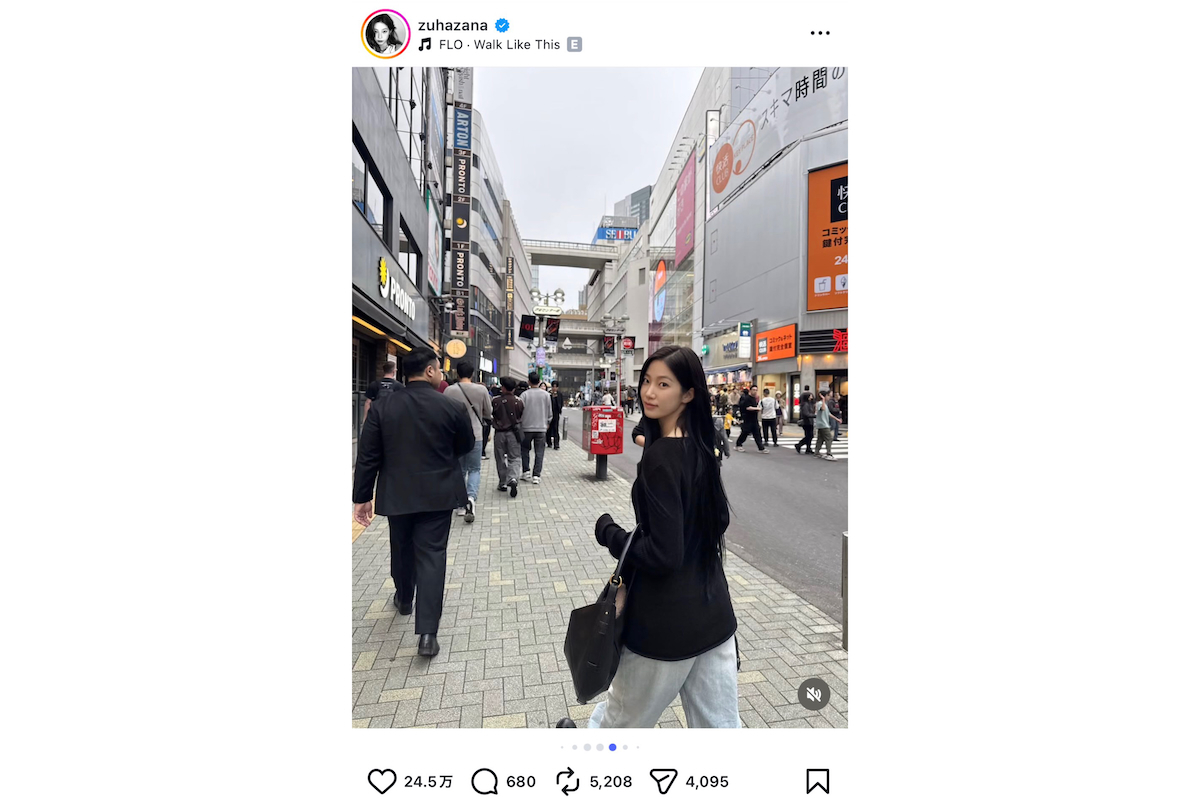 【騒然】LE SSERAFIMカズハ渋谷出没も誰も気づかず