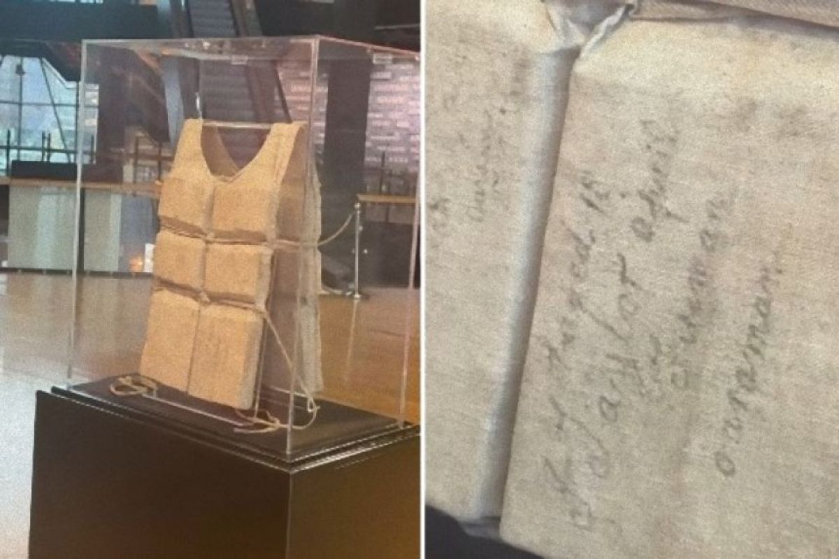 タイタニック号生存者の救命胴衣がオークションに出品